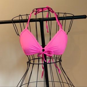 Pink bikini top